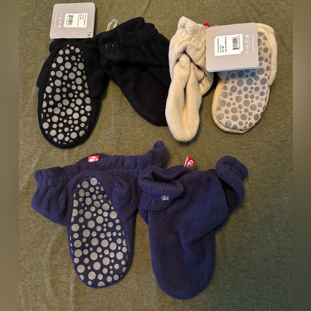 NWT Zutano Booties 3 pack